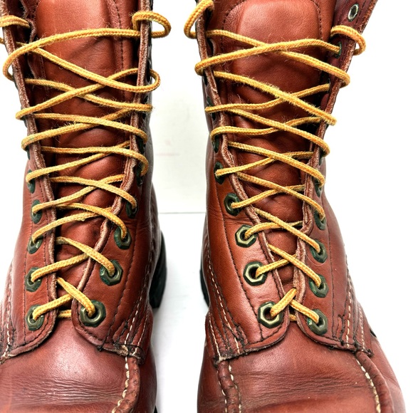 Mountain Tek | Other | Vintage Mountain Tek Leather Moc Toe Work Boots ...